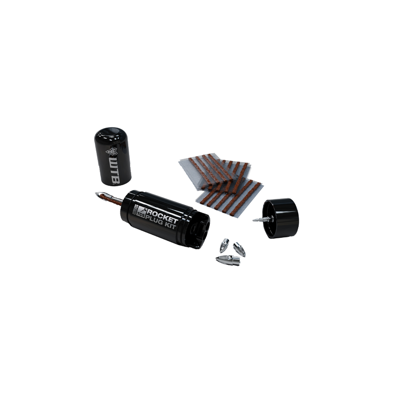 Kit de reparacion sin camara tcs rocket tire plug negro