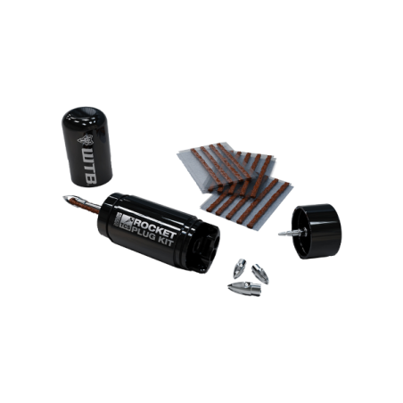 Kit de reparacion sin camara tcs rocket tire plug negro