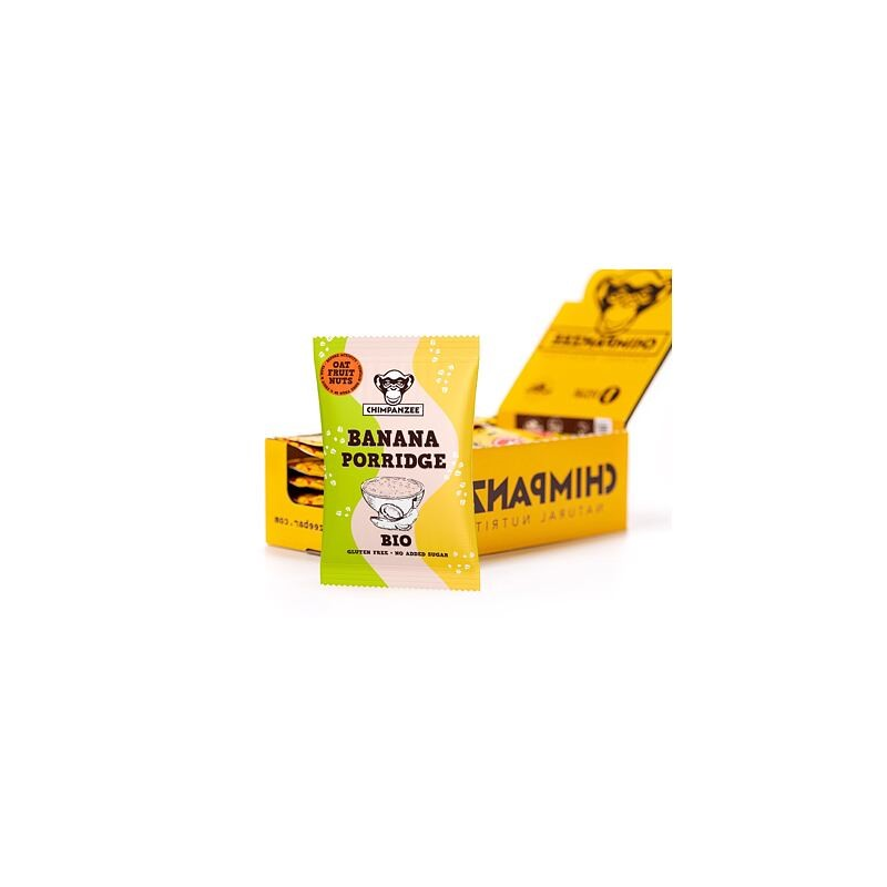 Caja 15 sobres porridge banana y coco 65gr chimpanzee