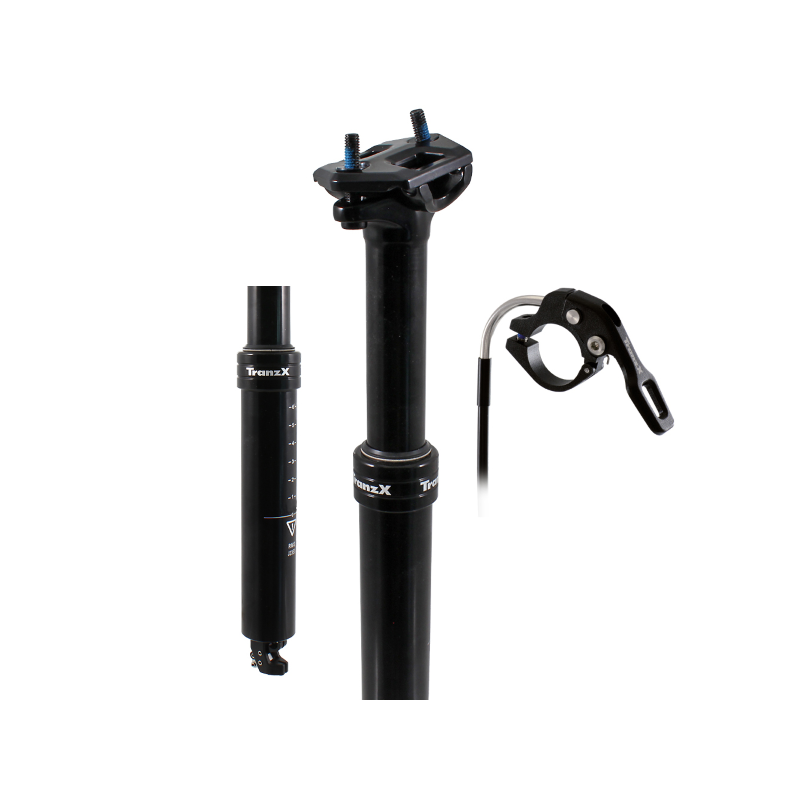 Tija telescopica 30.9x299mm/80mm cable interno negra