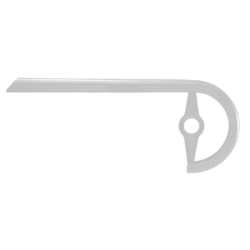 Protector platos con salvacadena platos 42/44d acero plata