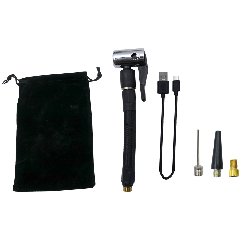 Mini compresor electrico con bateria 120 psi/8 bar para bici/moto/balones