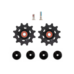 Poleas de cambio sram force etap axs 12v rodamient os de acero