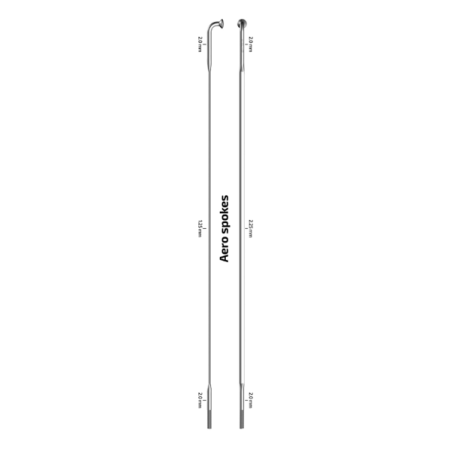 4 radios cx-sprint inox straightpull curvo 258mm negro cabecillas de 14 mm