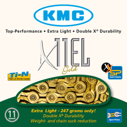 Cadena kmc x11 el oro 114p 11v