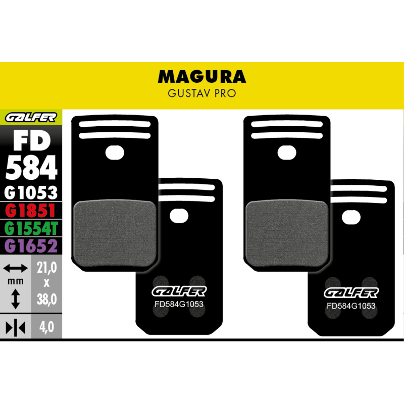 Pastillas fd std magura gustav pro galfer