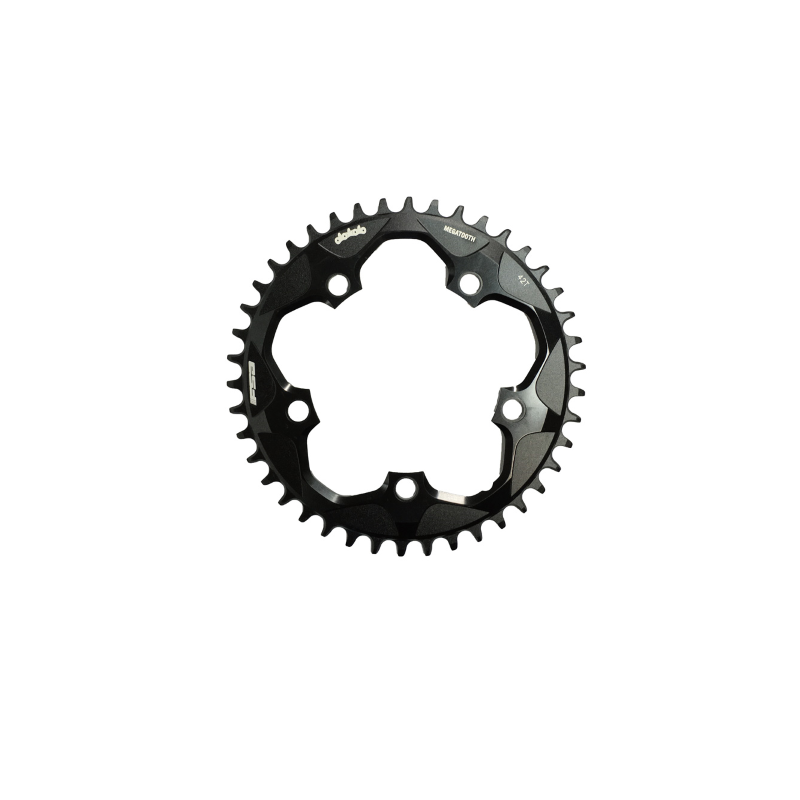 Plato 38d 110 bcd megatooth 5-tornillos wa662 1x11 negro