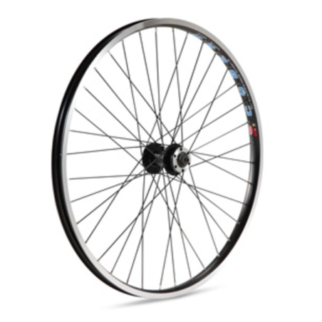 Rueda delantera cyber-20 24" negra c-disco r-n