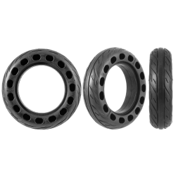 Cubierta 200 x 50 patinete negro maciza perforada