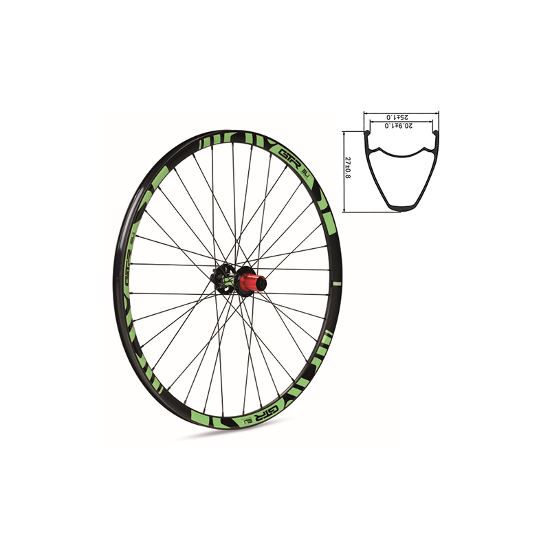 Rueda trasera 29 gtr sl20 verde shimano 6t