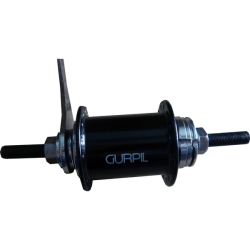 Carrete contrapedal aluminio negro 32t