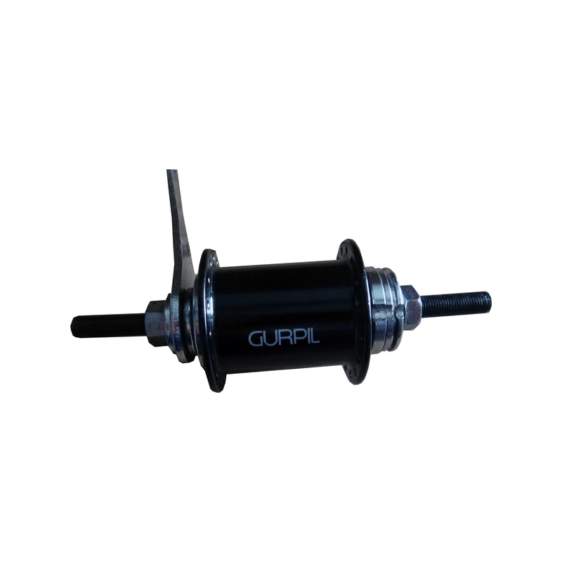 Carrete contrapedal aluminio negro 32t