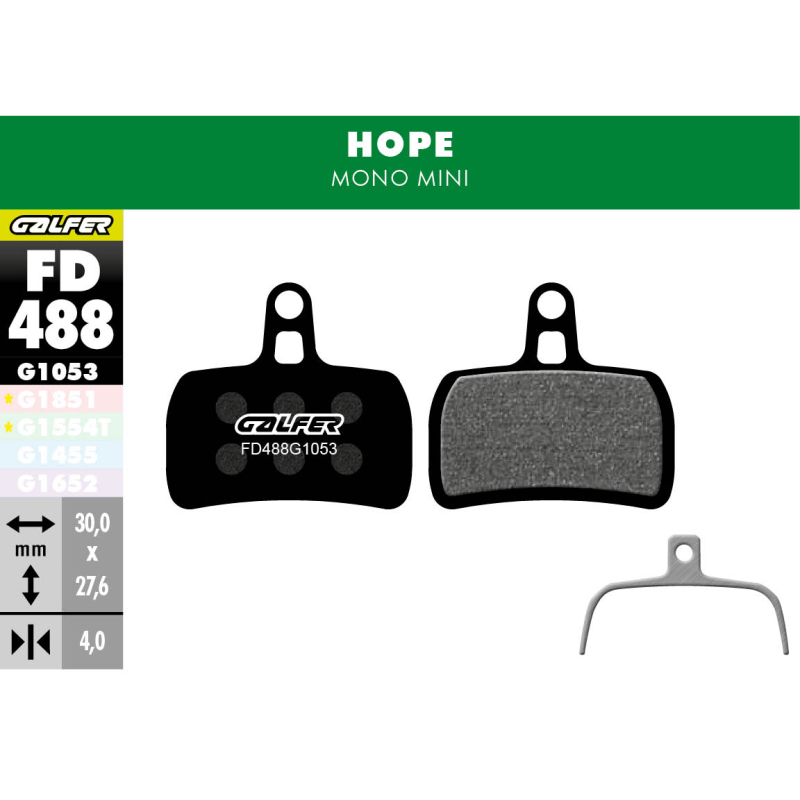 Pastillas fd std hopo mono mini galfer