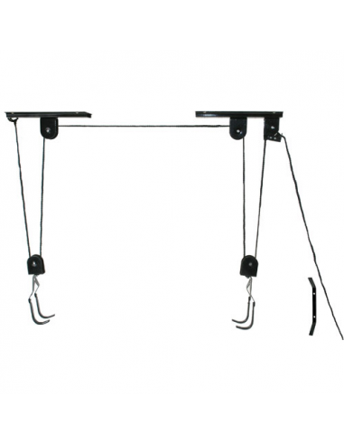 Expositor 1 bici al techo sistema polea bike-lift