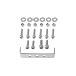 Kit tornillos y soporte en u para portabultos tras 28"-26" plata