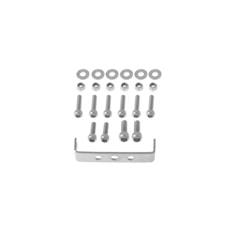 Kit tornillos y soporte en u para portabultos tras 28"-26" plata