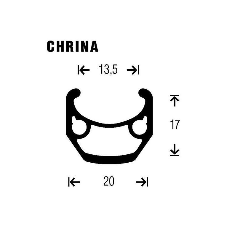 Rueda delantera chrina 700 plata c-automatico