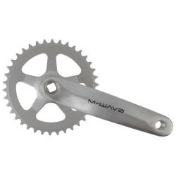 Jgo bielas single speed m-wave 170x38 plata