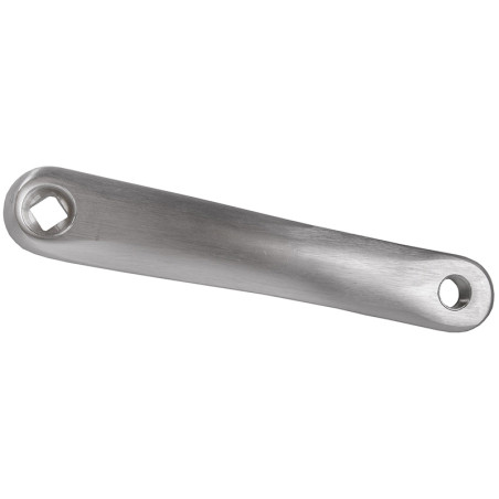 Biela izquierda 170mm aluminio plata rombo