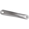Biela izquierda 170mm aluminio plata rombo