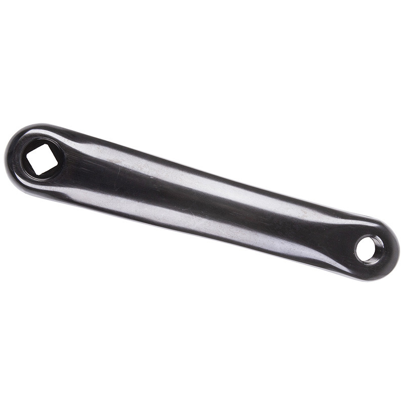 Biela izquierda 170mm aluminio negra rombo
