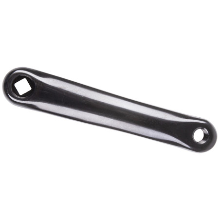 Biela izquierda 170mm aluminio negra rombo