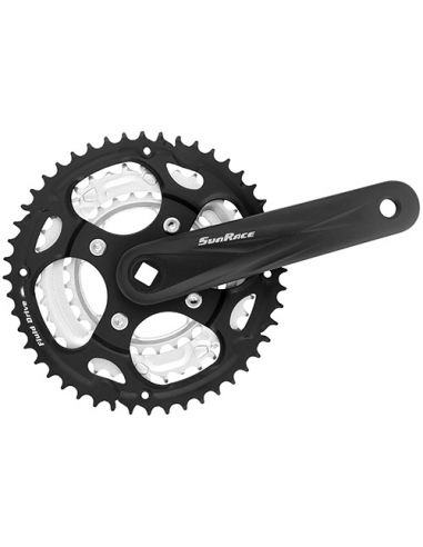 Jgo bielas sunrace 170 7/8v 48/38/28 aluminio c/pr