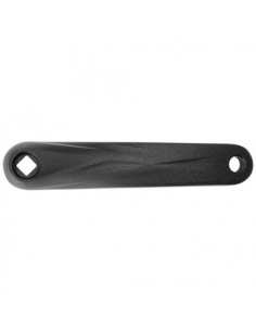 Biela izquierda 170mm  aluminio negro rombo sh