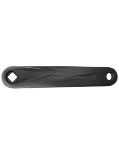 Biela izquierda 170mm  aluminio negro rombo sh