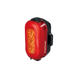 Piloto trasero topeak tailux 100 usb (rojo & ambar