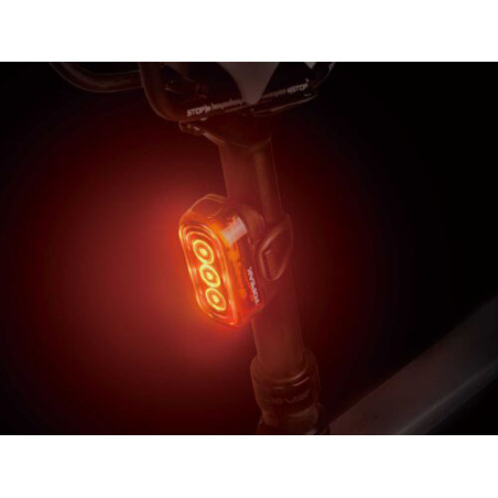 Piloto trasero topeak tailux 100 usb (rojo & ambar
