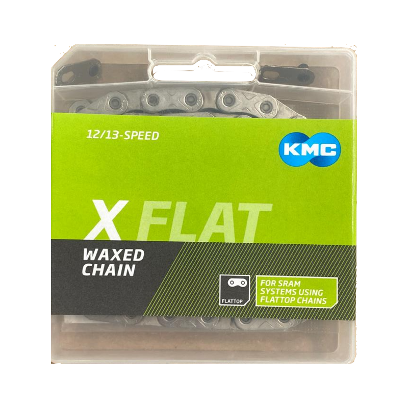 Cadena kmc cera x-flat plata 126l 12-13v