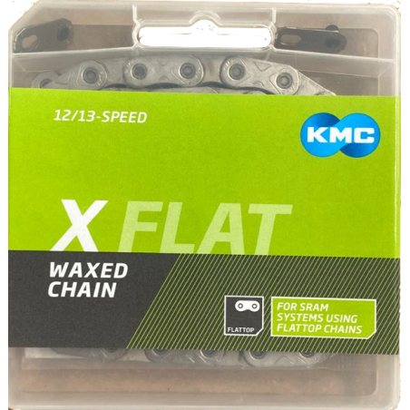 Cadena kmc cera x-flat plata 126l 12-13v