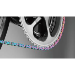 Cadena kmc x12 aurora azul 126p 12v