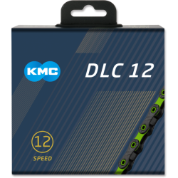 Cadena kmc 12v dlc12 negra-verde 126p