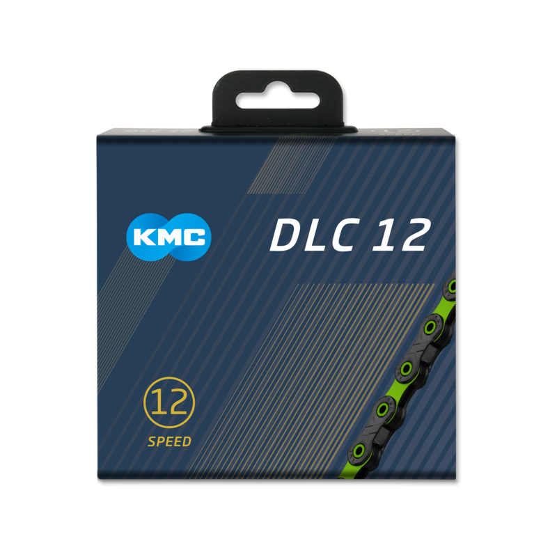 Cadena kmc 12v dlc12 negra-verde 126p