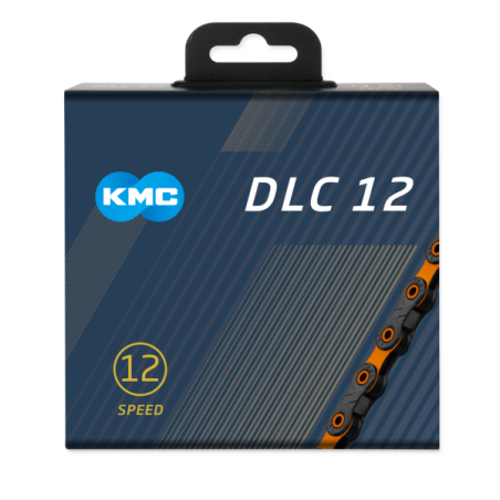 Cadena kmc 12v dlc12 negra-naranja 126p