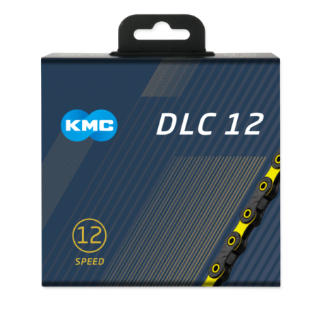 Cadena kmc 12v dlc12 negra-amarillo 126p