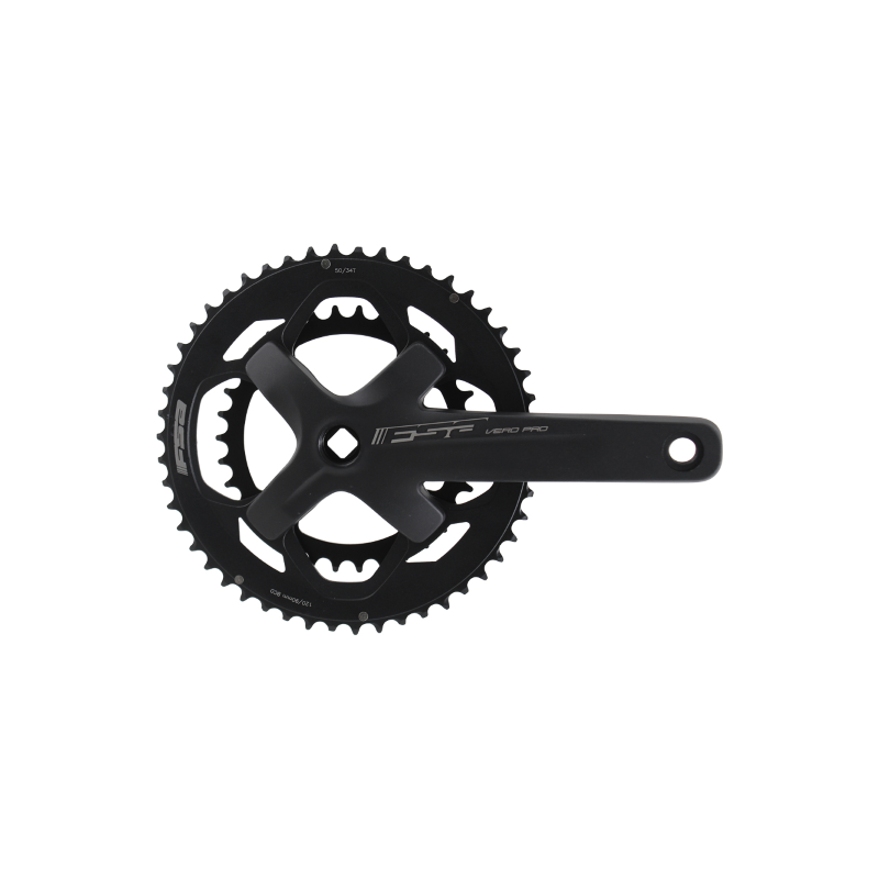 Jgo bielas vero pro 2x b1 50x40t 172.5mm negras 10-11v carretera