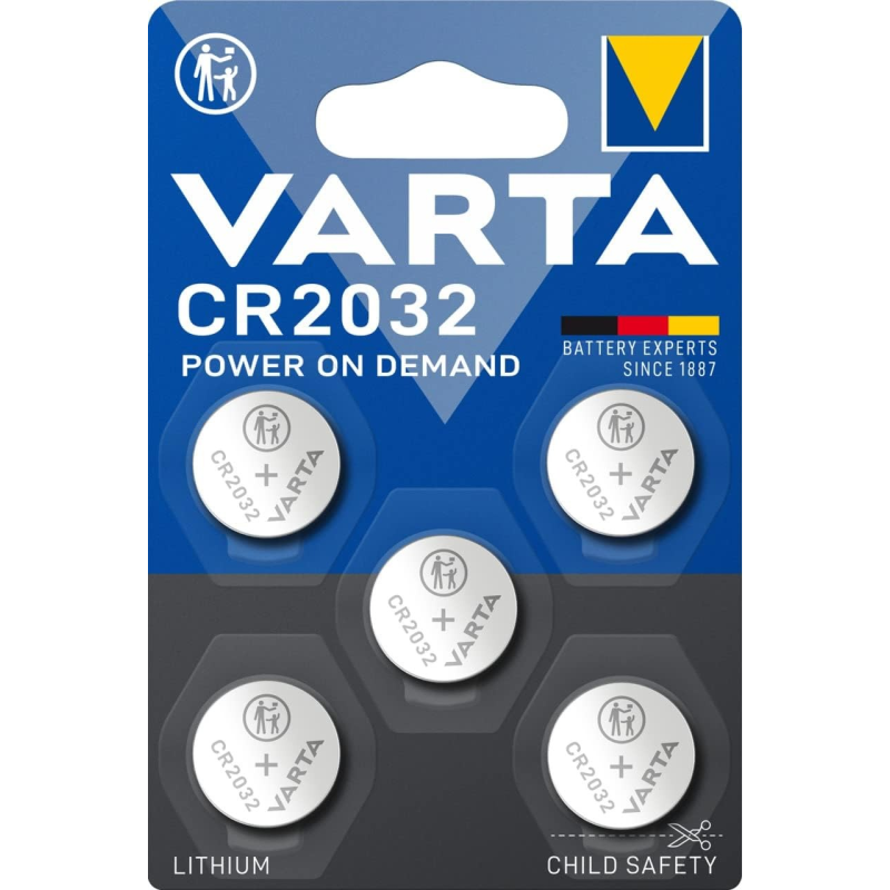 Blister 5 pilas litio cr-2032