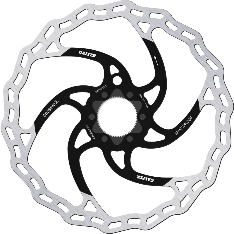 Disco wave 203mmx2mm galfer mtb c.lock