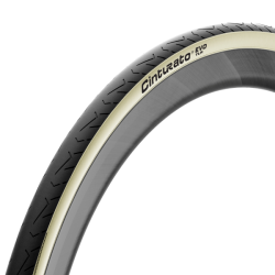 Cubierta 700x28 pirelli cinturato evo tlr  retro negro crema