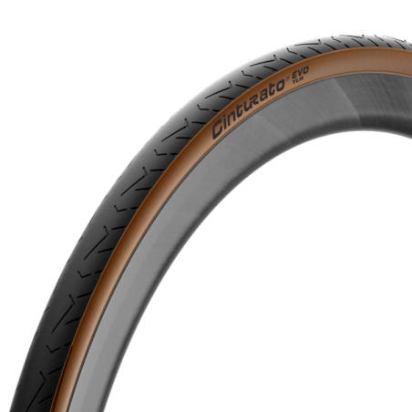 Cubierta 700x28 pirelli cinturato evo tlr  classic negro marron