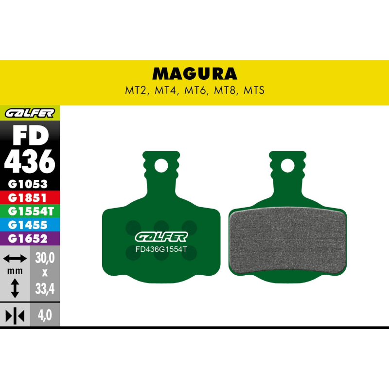 Pastillas fd pro magura mt2,mt4,mt6,mt8,mts galfer