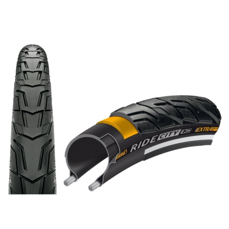 Cubierta 26x1.75 ride city negro reflectante 47-559