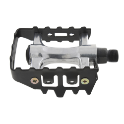 Par pedales aluminio mtb negro 9-16"  eje de acero