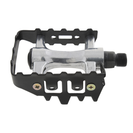 Par pedales aluminio mtb negro 9-16"  eje de acero