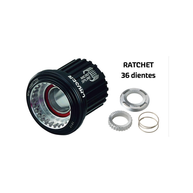 Rueda trasera 29" gtr sl35 boost blanco sh ratchet 12v center lock