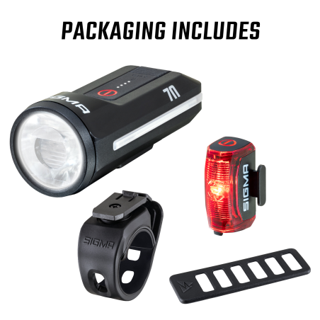 Faro delantero aura 70 + piloto trasero nyte 30