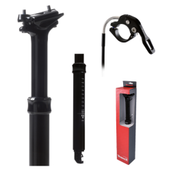 Tija telescopica 31.6x328mm-100mm cable interno negra